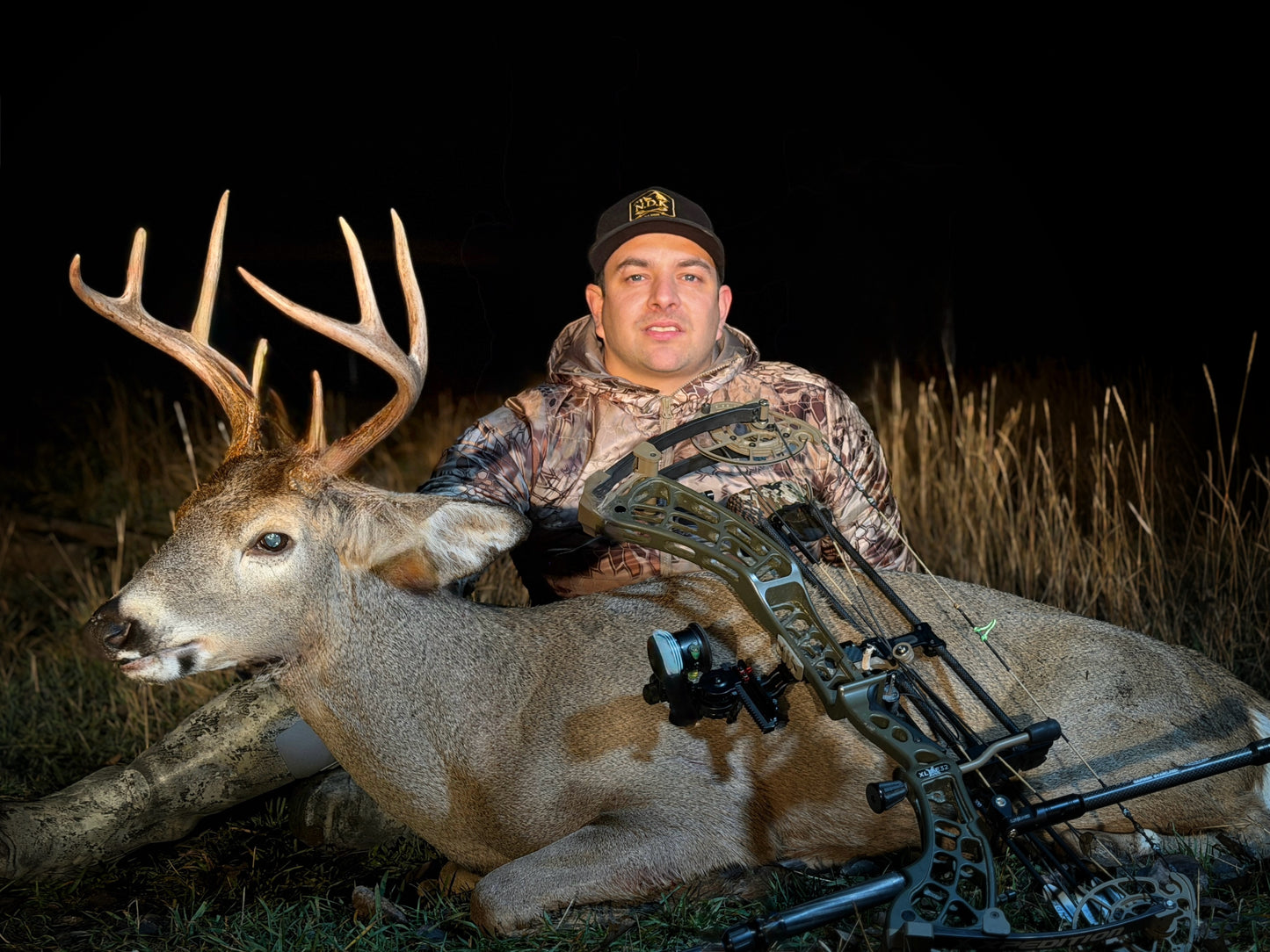 NDK Owner Tylor Olsen with his whitetail buck taken with the NDK Ghost hunting arrows